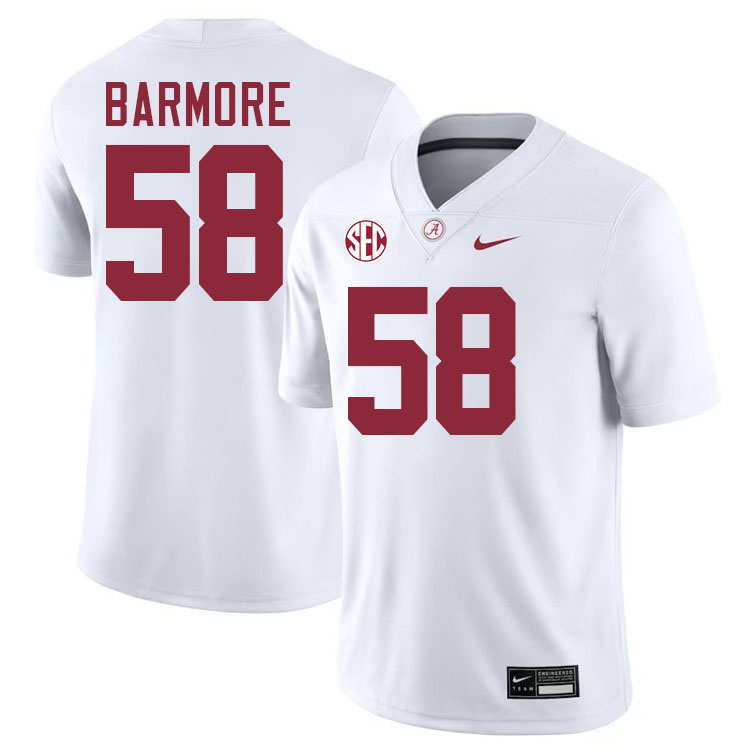 Christian Barmore Alabama Jersey,University Of Alabama Crimson Tide Football Jersey,Uniforms-White